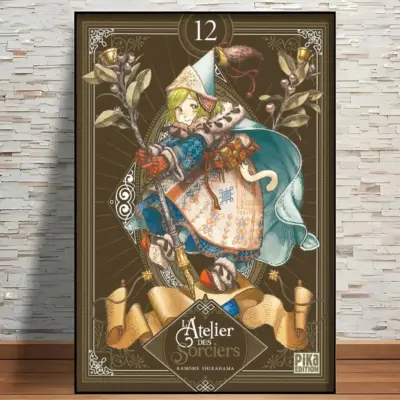 Anime W-Witch Hat Atelier Vintage Wall Art