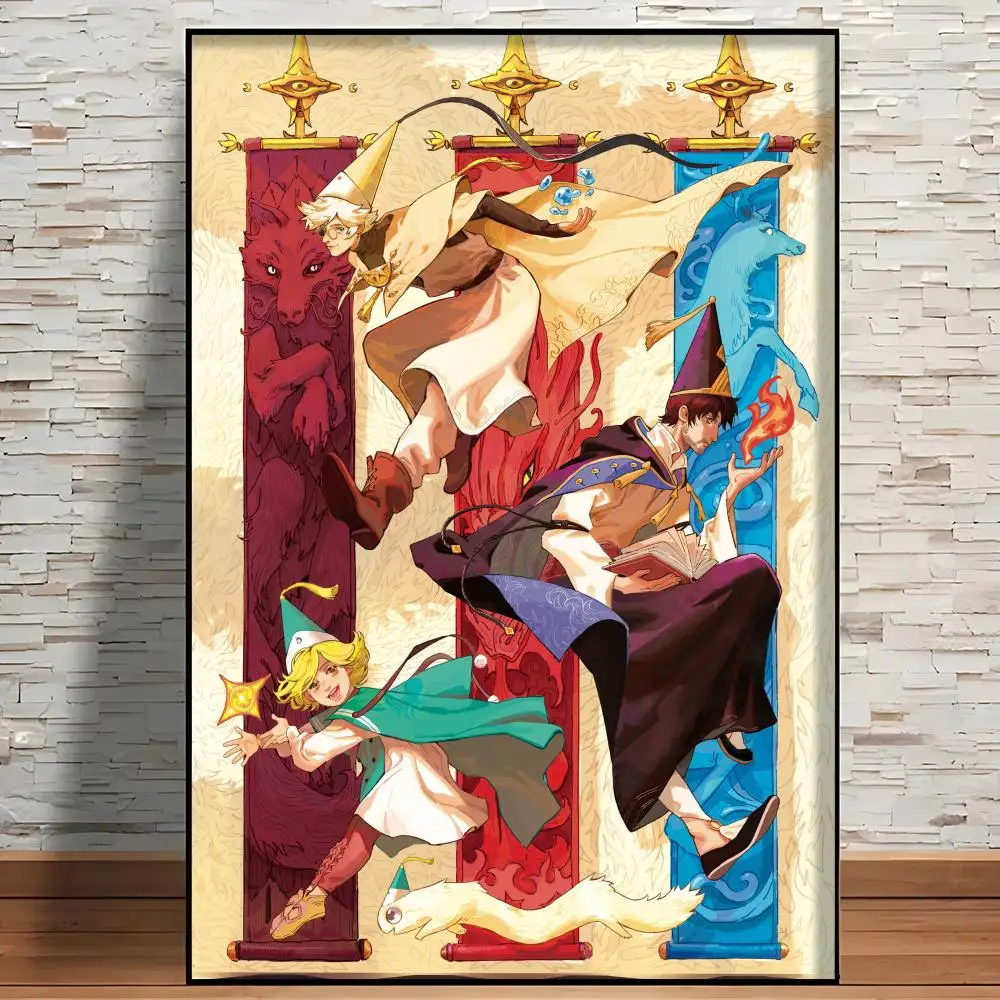 Anime W-Witch Hat Atelier Retro Art Wall Art
