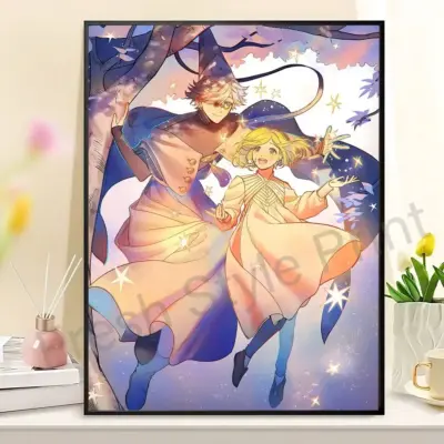 Witch Hat A-Atelier Coco And Qifrey Anime Wall Art Decoration