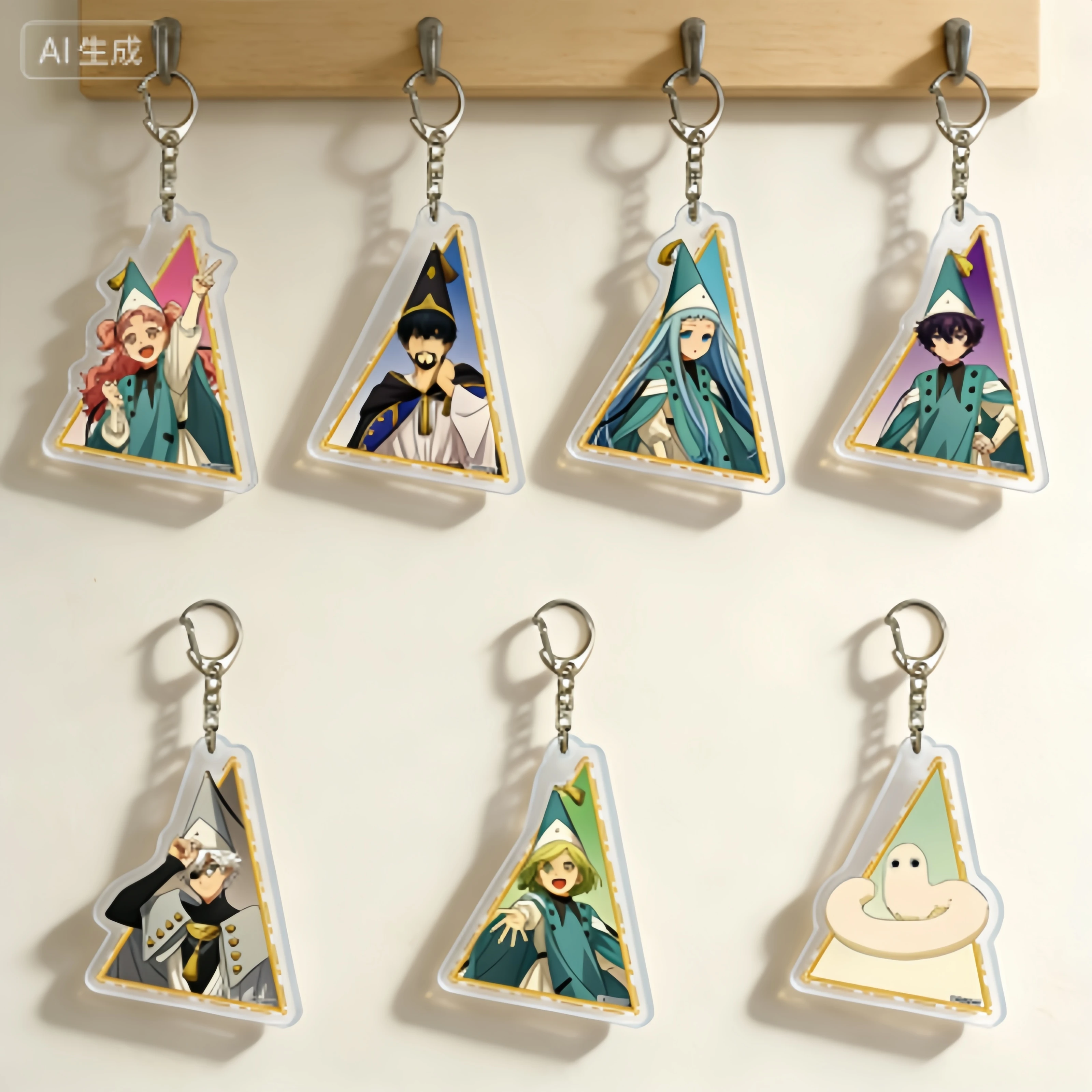 Witch Hat Atelier Acrylic Keychain, Coco Qifrey Agott Chibi Figure