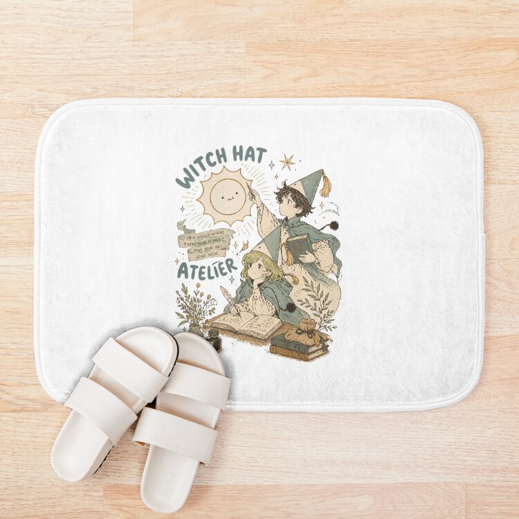Mage Anime Girls Vintage Bath Mat - Image 3