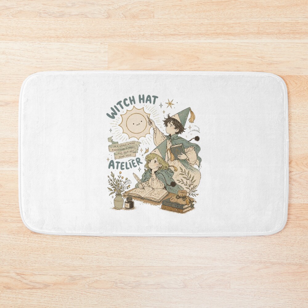 Mage Anime Girls Vintage Bath Mat