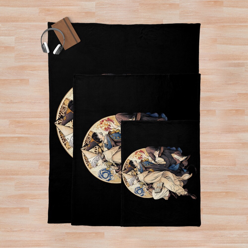 Witch Hat Atelier Qifrey And DagdaThrow Blanket - Image 3