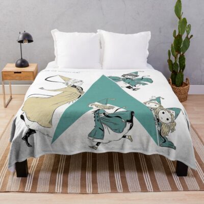Retro Wha Throw Blanket