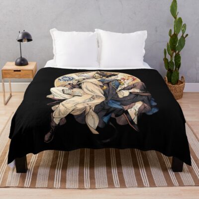Witch Hat Atelier Qifrey And DagdaThrow Blanket