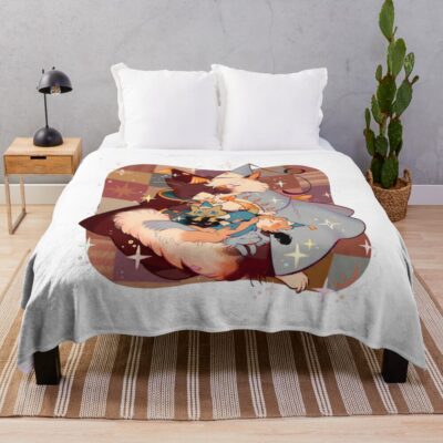 Coco Witch Hat Atelier Throw Blanket