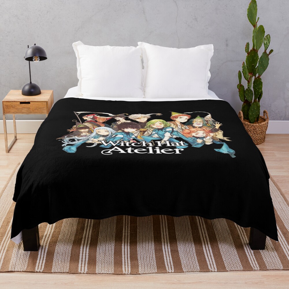 Witch Hat Atelier Hat Team Throw Blanket